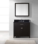 Caroline 36" Single Bathroom Vanity Set Espresso, Granite Countertop