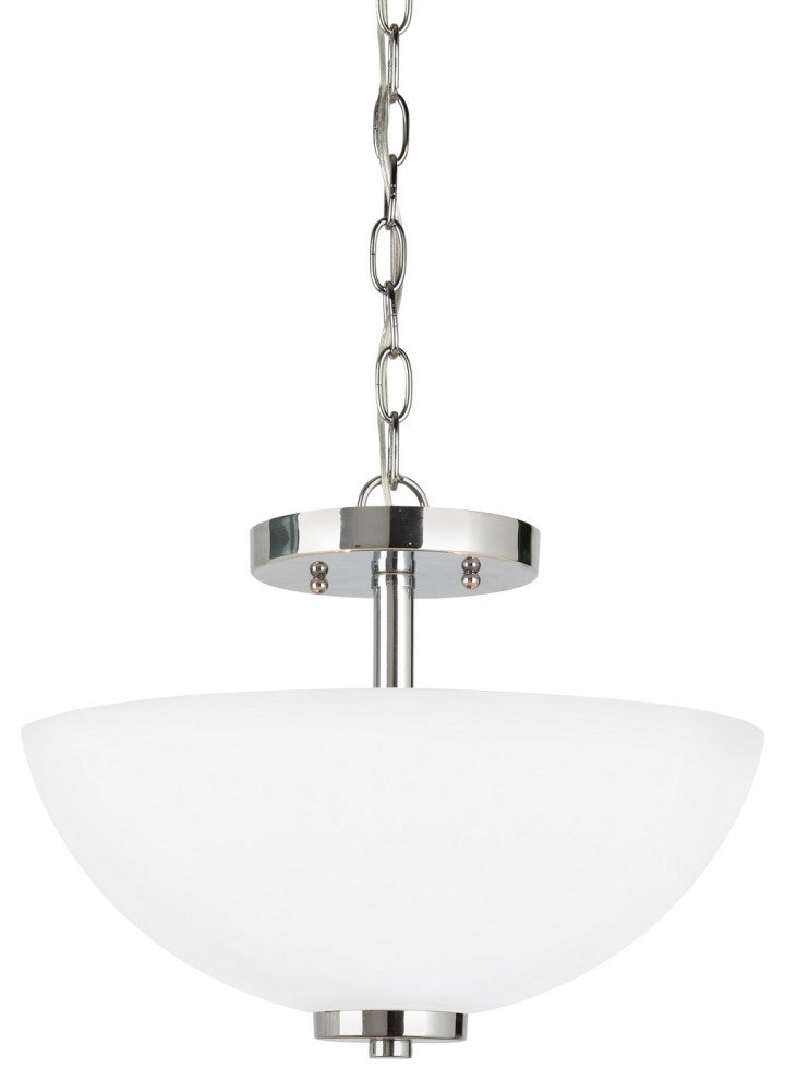 Generation Lighting Oslo Two Light Semi-Flush Convertible Pendant 77160EN3-05