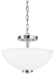 Generation Lighting Oslo Two Light Semi-Flush Convertible Pendant 77160EN3-05