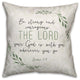 Be Strong and Courageous 18x18 Spun Poly Pillow