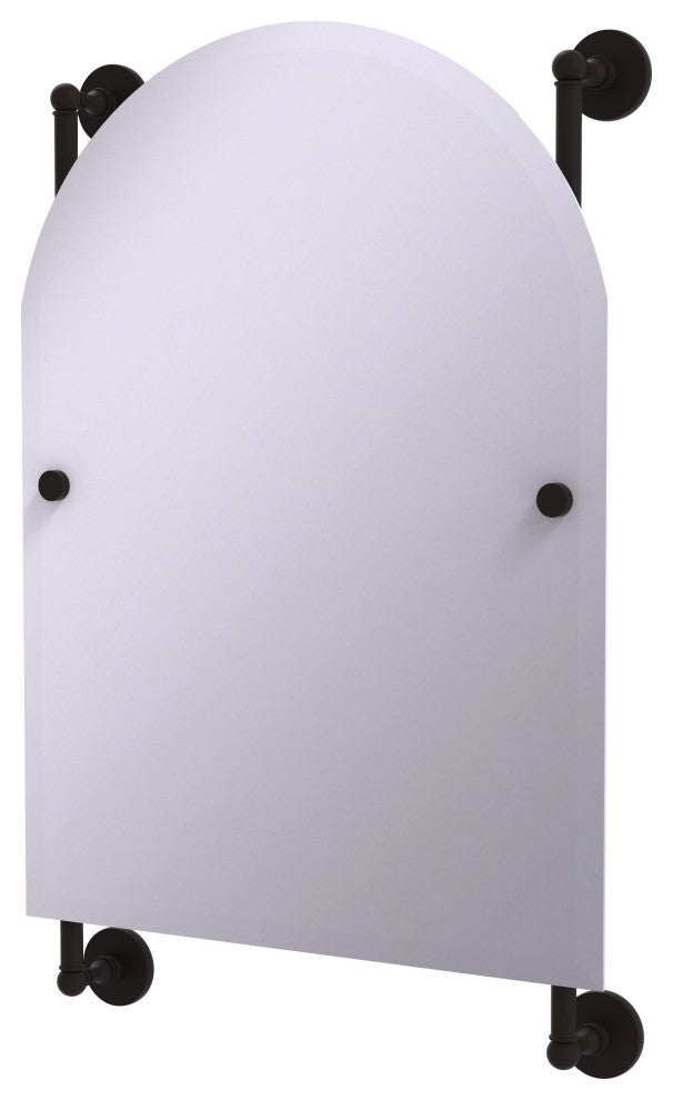 Prestige Skyline Arch Frameless Rail Mounted Mirror, Oil Rubbed Bronze