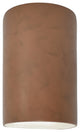 Ambiance, Small Cylinder, Open Top & Bottom, Outdoor, Wall Sconce, Terra Cotta