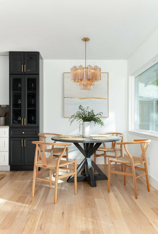 CRYSTORAMA Addis 6 Light Aged Brass Chandelier