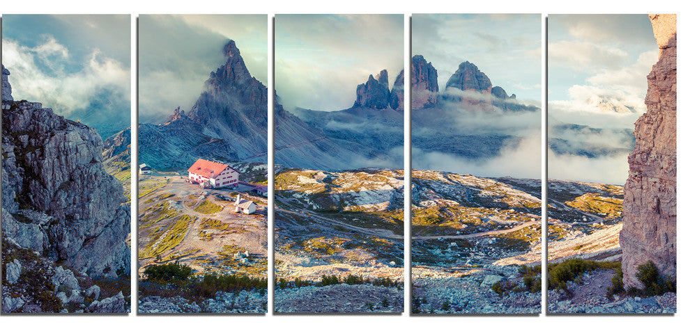 Beautiful Lacatelli in National Park, Landscape Canvas Print, 60"x28", 5 Panels
