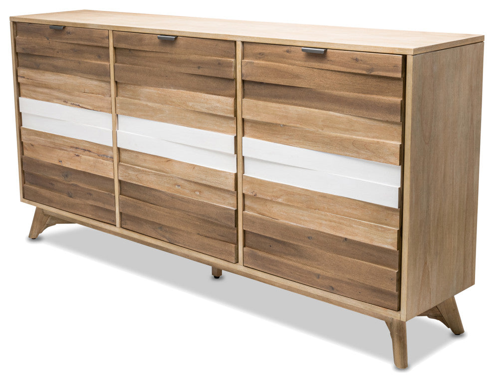 Laguna 3-Door Credenza, TV Stand, Entertainment Unit, Hallway Dresser