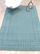 Handmade Wool Blue Transitional Solid Lori Baft Rug, 6'x9'