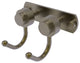 Mercury 2 Position Multi Hook with Smooth Accent, Antique Brass