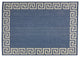 Davian Outdoor Area Rug, Blue and Ivory, 7'10"x10'