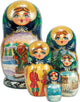 Russian 5 Piece Magic Pike Nested Doll Set