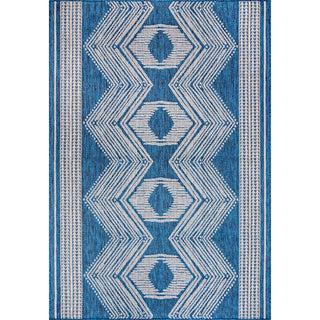 Nuloom Ranya Tribal Indoor/Outdoor Rug, Blue 2'x3'
