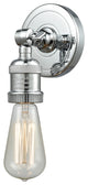 Bare Bulb 1-Light ADA Compiant Sconce, Polished Chrome