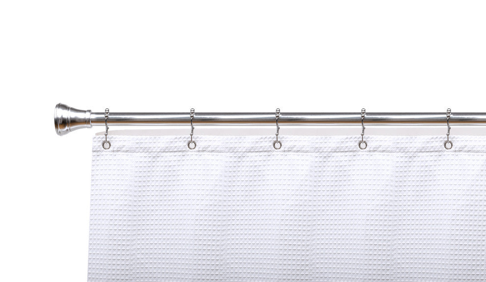 Utopia Alley Shower Hooks - Double Shower Curtain Rings for Bathroom, Set of 12, Chrome