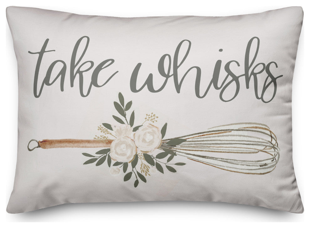 Take Whisks 14"x20" Spun Poly Pillow