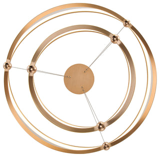 Spirale 2 Tier 32" LED Chandelier, Anodized Gold