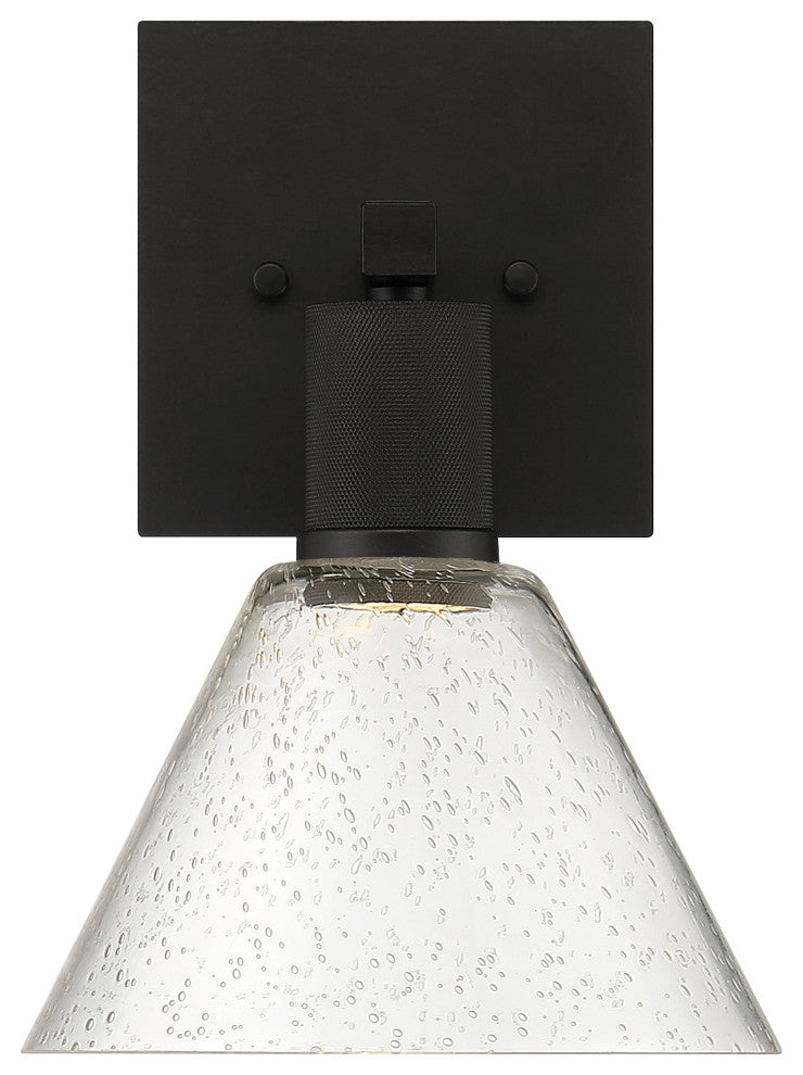 Access Port Nine 1-Light Martini LED Wall Sconce Matte Black
