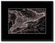 Ontario Canada Vintage Vivid Sepia Map Canvas, 16"x21"