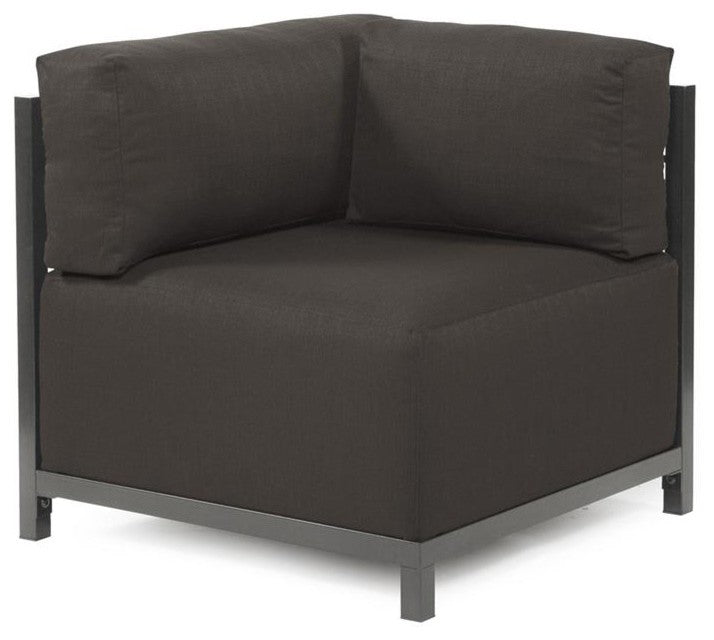 Seascape Axis Corner Chair Slipcover, Charcoal