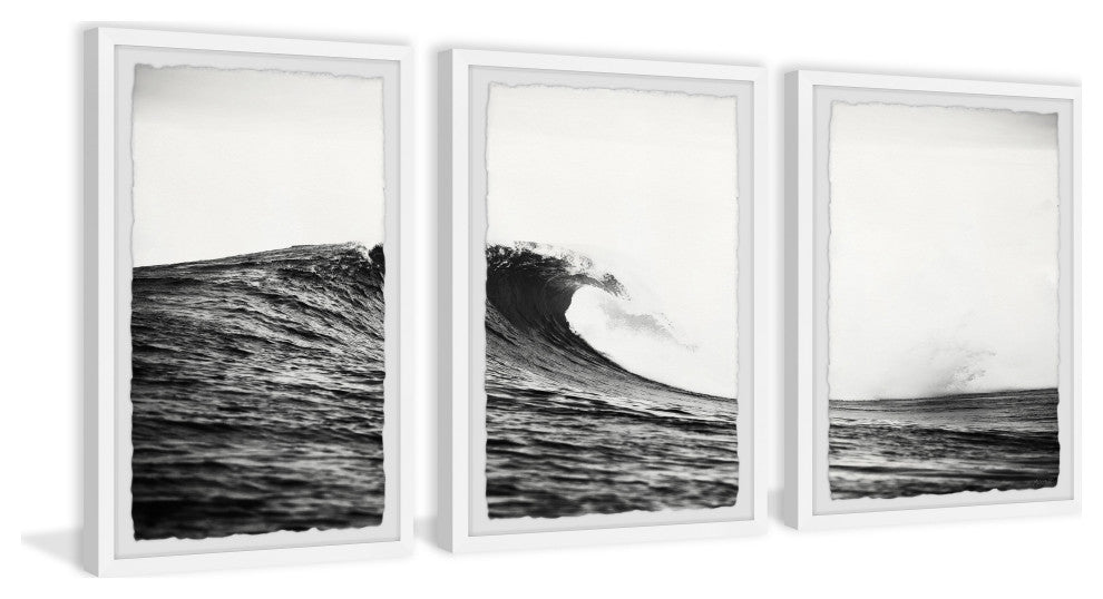 Summer Waves Triptych, Set of 3, 24x36 Panels