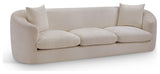 Penelope Upholstered Sofa, Beige, Chenille Fabric