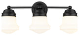 Zlite 735-3V-MB 3-Light Vanity, Matte Opal