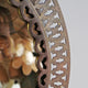 Round Vintage Brass Mirror