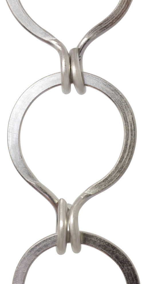 RCH Hardware Brass Round Chandelier Chain, Various Finishes, Satin Nickel, U42