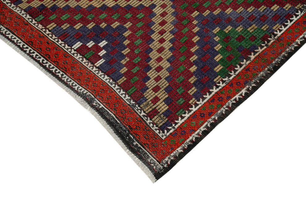 Rug N Carpet - Handmade Oriental 5' 10'' x 12' 4'' Contemporary Wool Kilim Rug