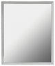 Rectangular Aluminum Framed Wall Mounted Bathroom Mirror, Chrome;, 30" X 36";