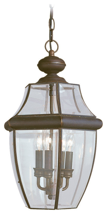 Generation Lighting 6039 Lancaster 3 Light 12"W Outdoor Taper - Antique Bronze