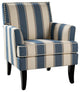 Herrera Classic Armchair With Pattern, Stripe