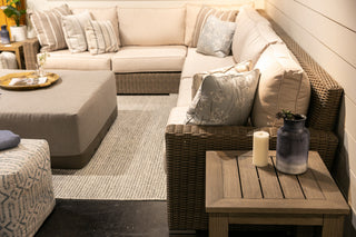 Coronado Plush Cushions Driftwood Outdoor Sectional