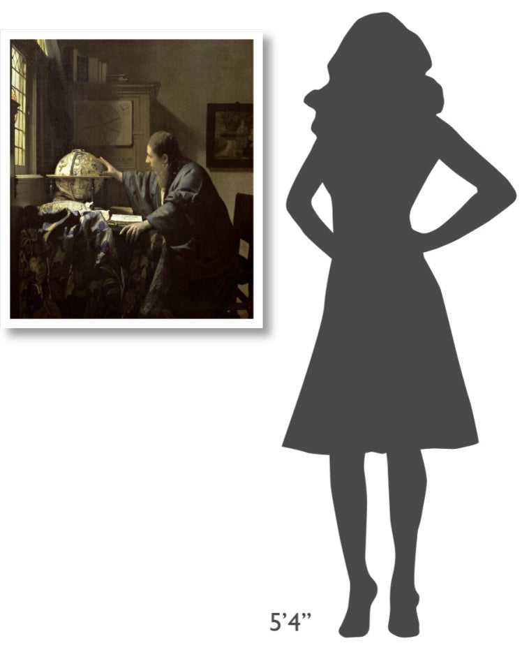 "The Astronomer" Digital Paper Print by Johannes Vermeer, 28"x32"