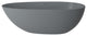67in Solid Surface Freestanding Bathtub in Matte Black, Matte Grey