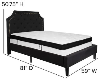 Full Platform Bed Set-Black