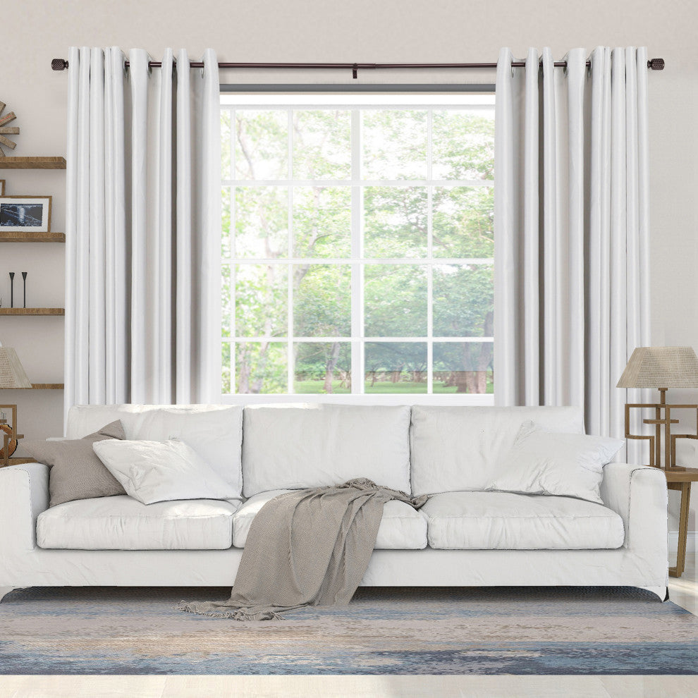 UTOPIA ALLEY 3/4 Inch Curtain Rod - Curtain Rods For Windows, Oil Rubbed Bronze, 48"-86"