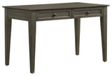 San Mateo 50" Wide Writing Desk With 2 Drawers, Gray