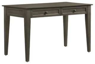 San Mateo 50" Wide Writing Desk With 2 Drawers, Gray