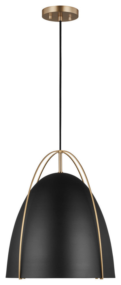 Visual Comfort Studio 6651701EN3-848 1-Light Pendant, Norman