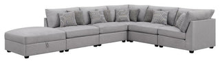 Coaster Cambria 6-piece Fabric Upholstered Modular Sectional Gray