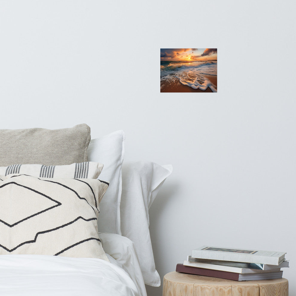 Coastal Artwork: California Dreamin' Photorealistic Digital Art Loose, 8" X 10"