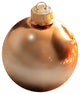 Tub of 4 Gold Shiny Glass Ornaments, Set of 2