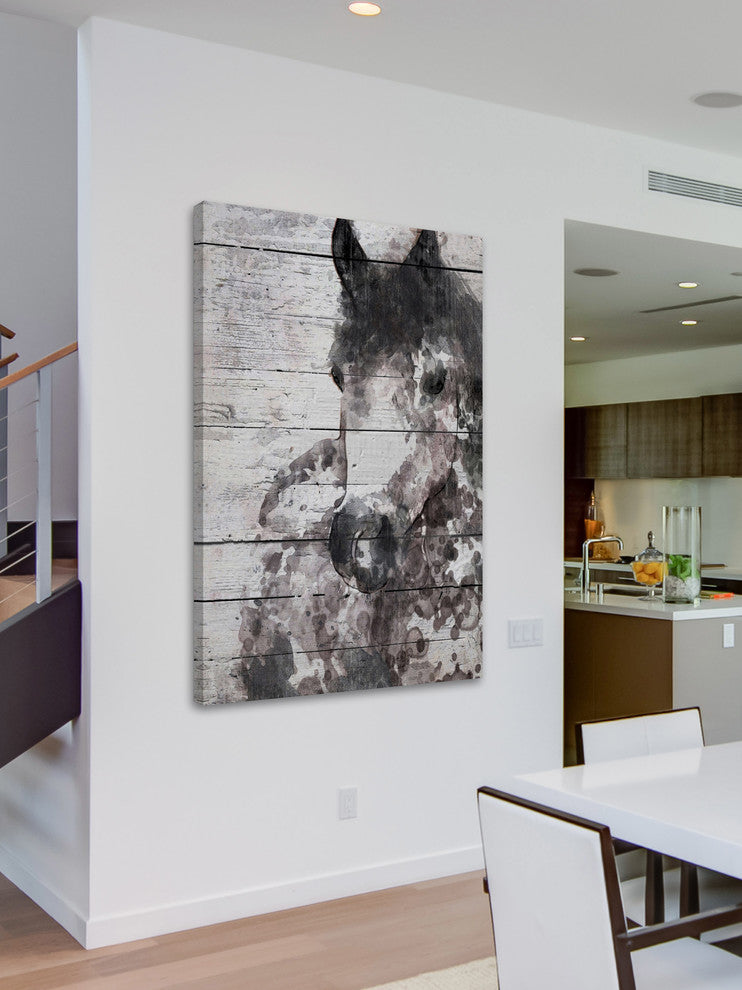 Marmont Hill, "Grey Horse" by Irena Orlov Painting on Wrapped Canvas, 30x45
