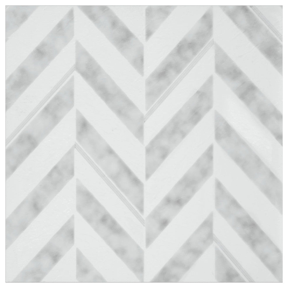 Achim Home Furnishing Retro 12" x 12" Self Adhesive Floor Tiles Chevron 20 Tile