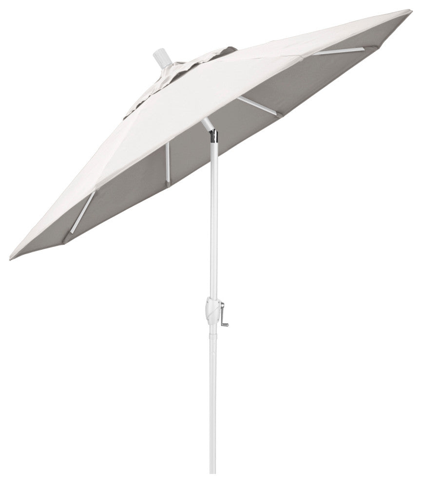 7.5' Aluminum Umbrella Push Tilt, Sunbrella, Natural