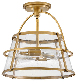 Hinkley Tournon Medium Semi-Flush Mount, Heritage Brass