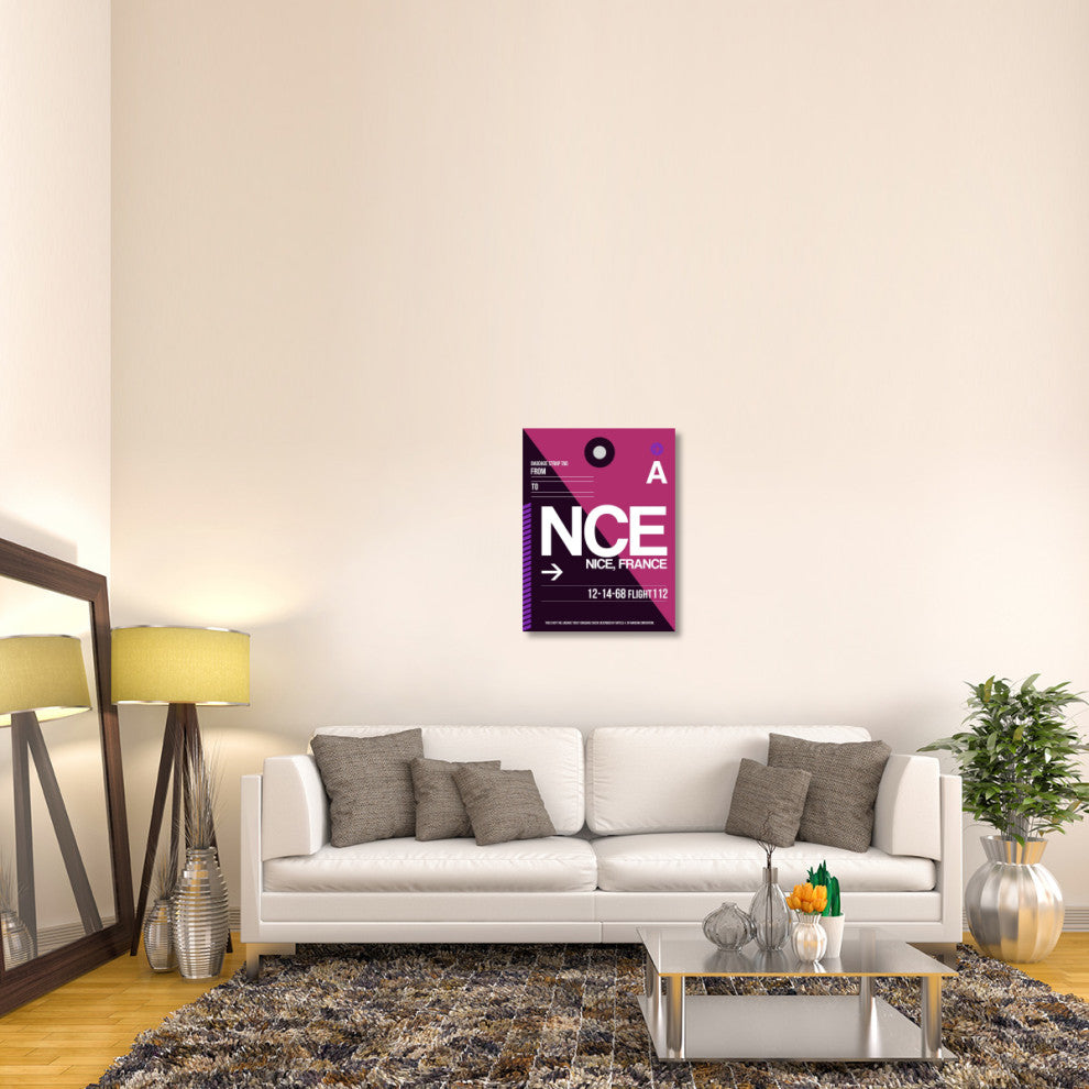 "NCE Nice Luggage Tag 1" Fine Art Print