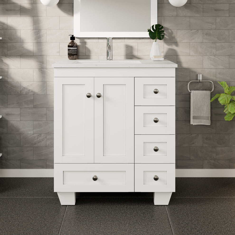 Eviva Happy 28" White, Quartz Top