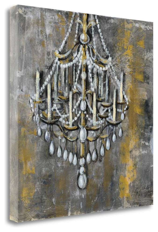 "Vintage Chandelier I" By Silvia Vassileva, Giclee Print on Gallery Wrap Canvas