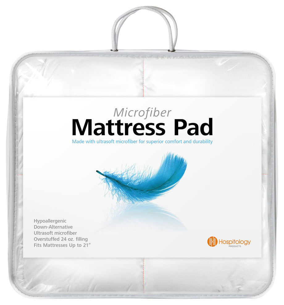 Hospitology Heavenly Microfiber Down Alternative Mattress Pad, King
