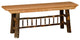 Hickory Log Farm Bench, Hickory & Oak, 5 Foot